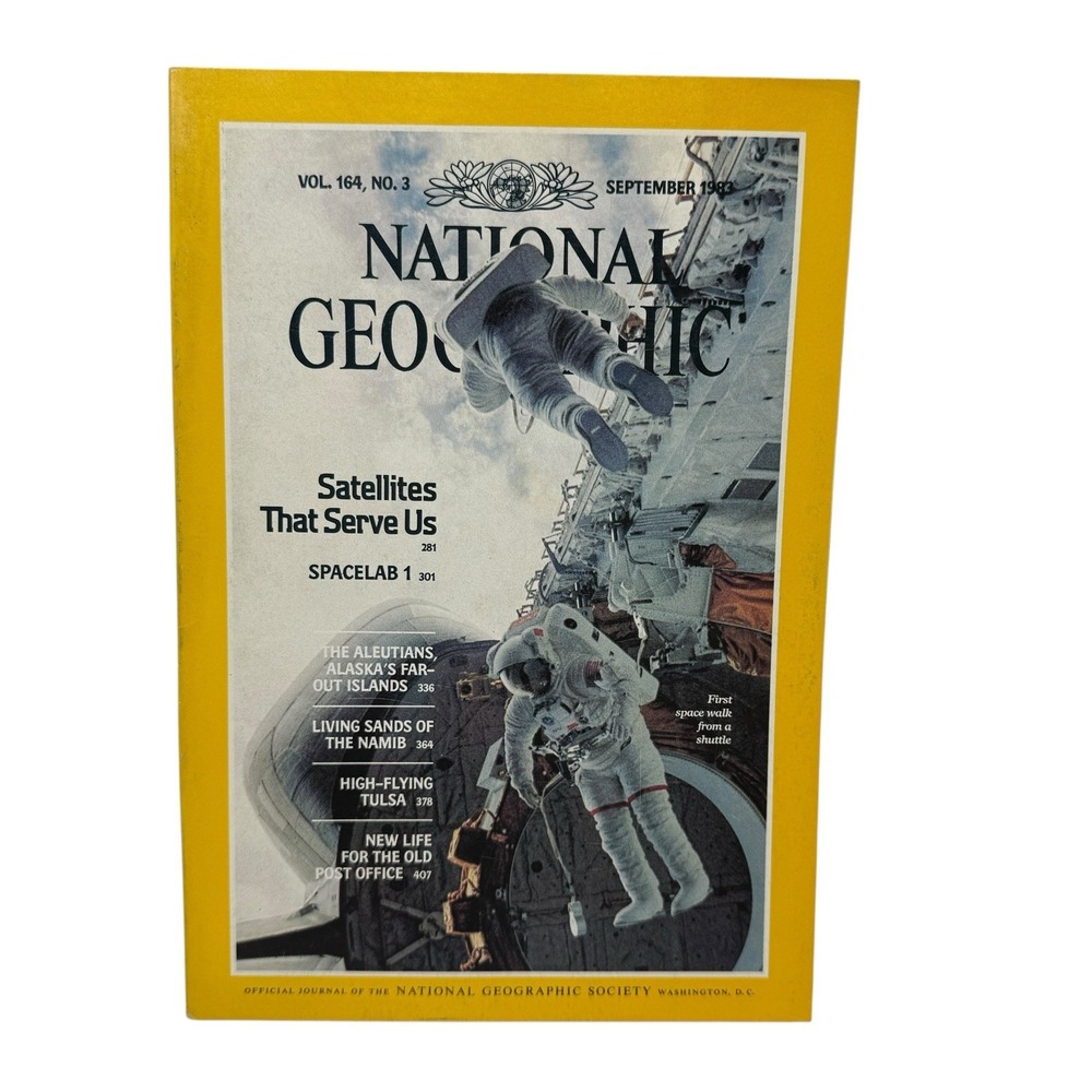 National Geographic Magazine September 1983 Spacelab 1 Alaska Tulsa Post Office‎